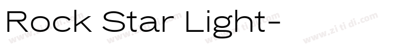 Rock Star Light字体转换